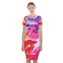 Colorful Painting Classic Short Sleeve Midi Dress View1