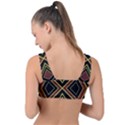 Abstract pattern geometric backgrounds  Front Tie Bikini Top View2