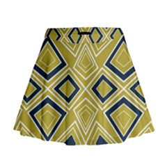 Abstract Pattern Geometric Backgrounds   Mini Flare Skirt by Eskimos