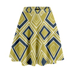 Abstract Pattern Geometric Backgrounds   High Waist Skirt by Eskimos