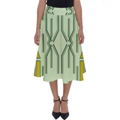 Abstract Pattern Geometric Backgrounds Perfect Length Midi Skirt by Eskimos
