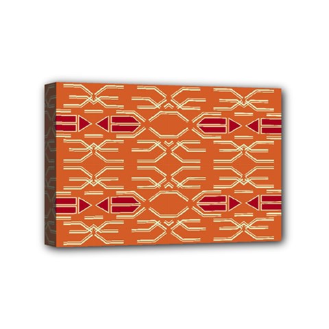 Abstract Pattern Geometric Backgrounds  Mini Canvas 6  X 4  (stretched) by Eskimos