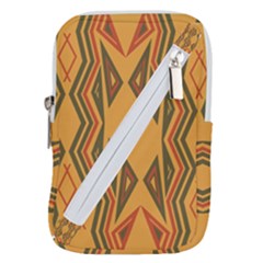 Abstract Pattern Geometric Backgrounds  Belt Pouch Bag (large) by Eskimos