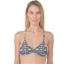 Abstract pattern geometric backgrounds  Reversible Tri Bikini Top View3