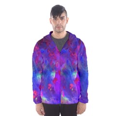 Galaxy Now Men s Hooded Windbreaker by arwwearableart