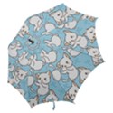 Seamless-little-cat-dragonfly-pattern Hook Handle Umbrellas (Medium) View2