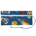 Seamless-pattern-vector-with-spacecraft-funny-animals-astronaut Roll Up Canvas Pencil Holder (S) View2