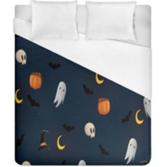 Halloween Ghost Pumpkin Bat Skull Duvet Cover (california King Size) by artworkshop