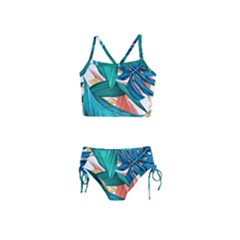 Leaves Tropical Exotic Girls  Tankini Swimsuit by artworkshop