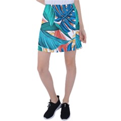 Leaves Tropical Exotic Tennis Skirt by artworkshop
