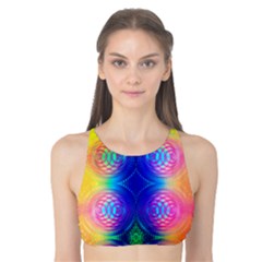 Inverted Circles Tank Bikini Top by Thespacecampers