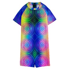 Inverted Circles Kids  Boyleg Half Suit Swimwear by Thespacecampers
