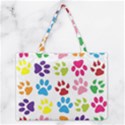 Paw Print Medium Tote Bag View1