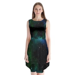 Stars Sky Space Sleeveless Chiffon Dress   by artworkshop