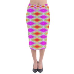 Tritwisst Velvet Midi Pencil Skirt by Thespacecampers