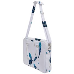 Feather Bird Cross Body Office Bag by artworkshop