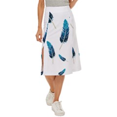 Feather Bird Midi Panel Skirt by artworkshop