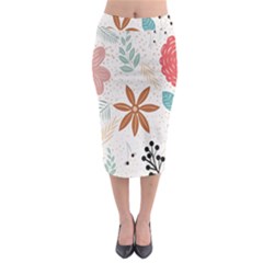 Nature Flora Midi Pencil Skirt by artworkshop