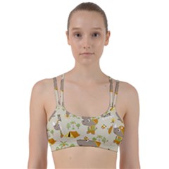 Seamless-pattern-vector-with-funny-boy-scout-scout-day-background Line Them Up Sports Bra by Jancukart