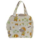Seamless-pattern-vector-with-funny-boy-scout-scout-day-background Boxy Hand Bag View1