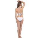 I Love London Drawing Cross Front Halter Bikini Top View2