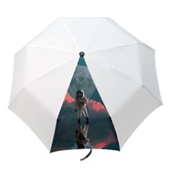 Astronaut-moon-space-nasa-planet Folding Umbrellas by Jancukart