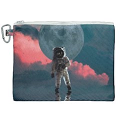 Astronaut-moon-space-nasa-planet Canvas Cosmetic Bag (xxl) by Jancukart