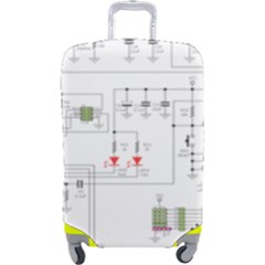 Circuits-electronics-atmel Luggage Cover (large) by Jancukart