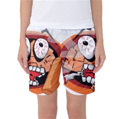 Brain Cartoon Animation Women s Basketball Shorts by Jancukart