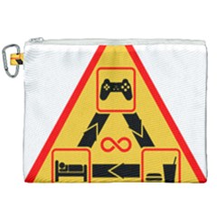 Gamer-geek-video-game-sign-fan Canvas Cosmetic Bag (xxl) by Jancukart