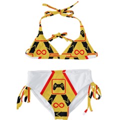 Gamer-geek-video-game-sign-fan Kids  Classic Bikini Set by Jancukart