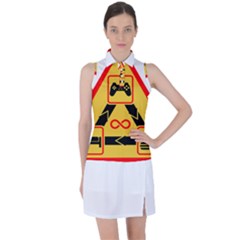 Gamer-geek-video-game-sign-fan Women s Sleeveless Polo Tee by Jancukart
