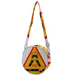 Gamer-geek-video-game-sign-fan Crossbody Circle Bag by Jancukart