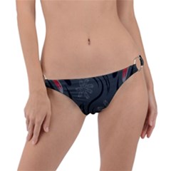 Folk Flowers Print Floral Pattern Ethnic Art Ring Detail Bikini Bottom by Eskimos