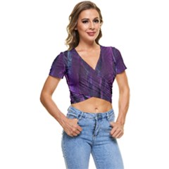 Feather Short Sleeve Foldover Tee by artworkshop