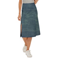 Wooden Wall Midi Panel Skirt by artworkshop