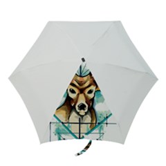 Deer-unicorn-tattoo-drawing-vector-watercolor Mini Folding Umbrellas by Jancukart