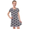 Hackers Town Void Mantis Hexagon Agender Nine 9 Stripe Pride Flag Kids  Cross Web Dress View1