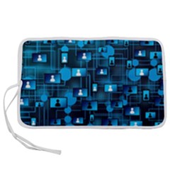 Smartphone-system-web-news Pen Storage Case (m) by Jancukart