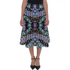Pastels Repeats Perfect Length Midi Skirt by kaleidomarblingart