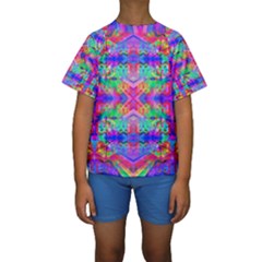 Deep Space 333 Kids  Short Sleeve Swimwear by Thespacecampers