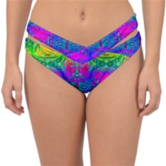 Liquid Rainbows Double Strap Halter Bikini Bottom by Thespacecampers