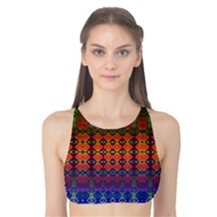 Fractaled Pixels Tank Bikini Top by Thespacecampers