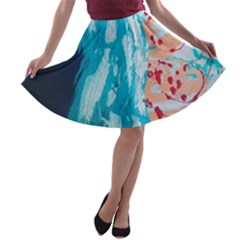 Faceless A-line Skater Skirt by Hayleyboop