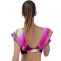 My Diamonds Plunge Frill Sleeve Bikini Top View2