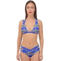 Bluedaba Double Strap Halter Bikini Set View1