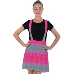 Pink Dreams Velvet Suspender Skater Skirt by Thespacecampers