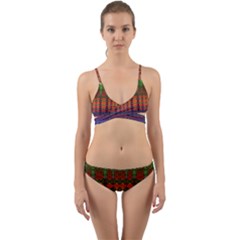 Pixels Wrap Around Bikini Set by Thespacecampers