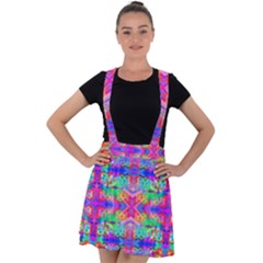 Deep Space 444 Velvet Suspender Skater Skirt by Thespacecampers