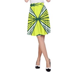 Abstract Pattern Geometric Backgrounds  A-line Skirt by Eskimos
